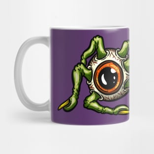 Eyeball Spider Fingers Weird Art Tattoo Cartoon Style Eye Green Mug